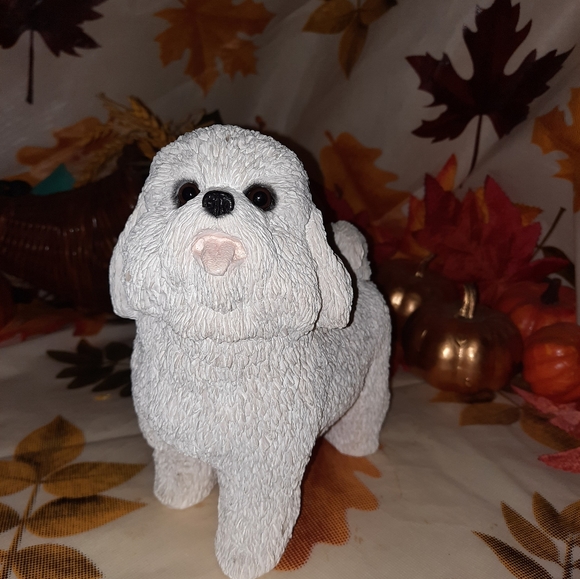 Sandicast stone critters dog, bichon - Picture 4 of 4